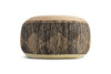 Kapil Jute Round Pouf - Charcoal