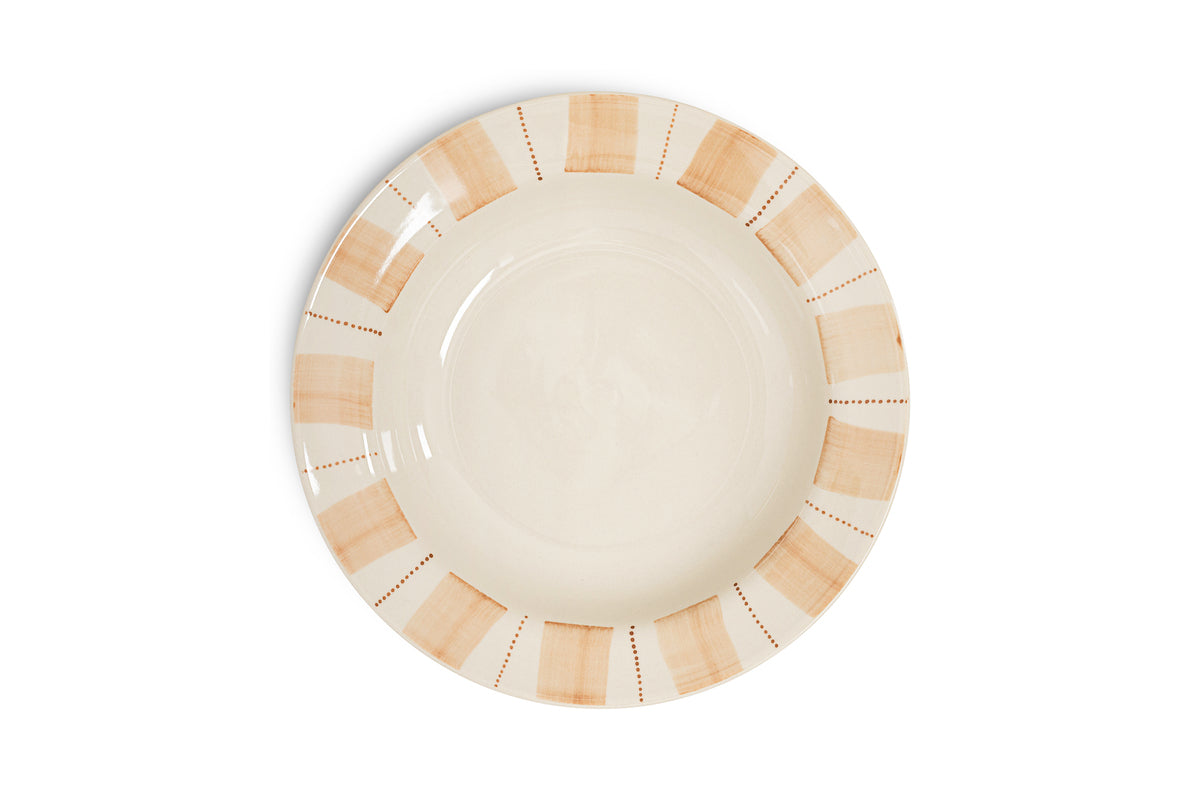 Patthar Dinnerware Set - Cream & Clay - (Set of 12)