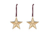 Roshani Star Baubles - Antique Brass (Set of 2)