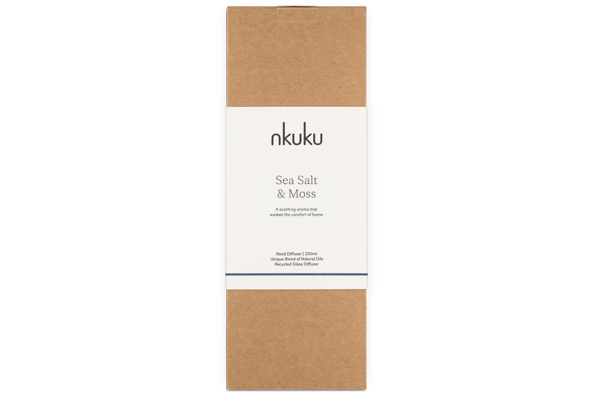 Reed Diffuser Rectangular Label Sea Salt & Moss Reed Diffuser-nkuku