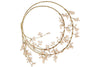 Tanu Layered Mango Wood Beaded Wreath - Brass & Natural