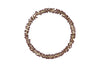Tanu Mango Wood Beaded Wreath - Brass & Ruby