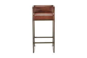 Wamma Leather Bar Chair-nkuku