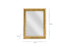 Yadur Rectangular Mirror - Antique Brass - Small