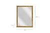 Yadur Rectangular Mirror - Antique Brass - Large