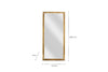 Yadur Full Length Mirror - Antique Brass
