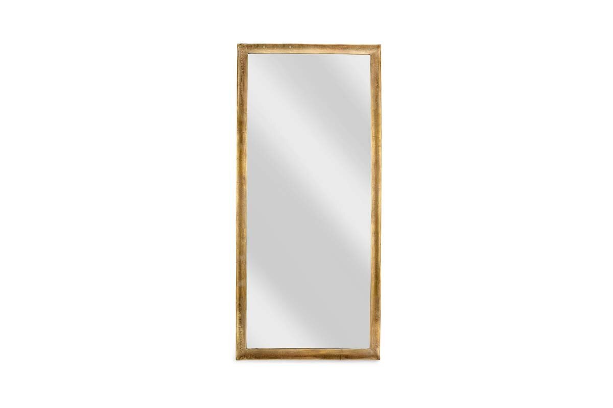 Yadur Full Length Mirror - Antique Brass