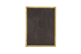 Yadur Rectangular Mirror - Antique Brass - Large