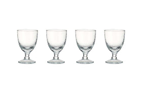 Yala Hammered Wine Glass - Clear Glass (Set of 4)