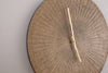 Zuwena Etched Wall Clock - Antique Brass