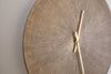 Zuwena Etched Wall Clock - Antique Brass