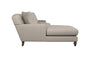 Nkuku MAKE TO ORDER Deni Large Left Hand Chaise Sofa - Brera Linen Charcoal