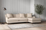 Nkuku MAKE TO ORDER Deni Large Right Hand Chaise Sofa - Recycled Cotton Natural