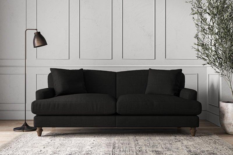 Nkuku MAKE TO ORDER Deni Large Sofa - Brera Linen Charcoal