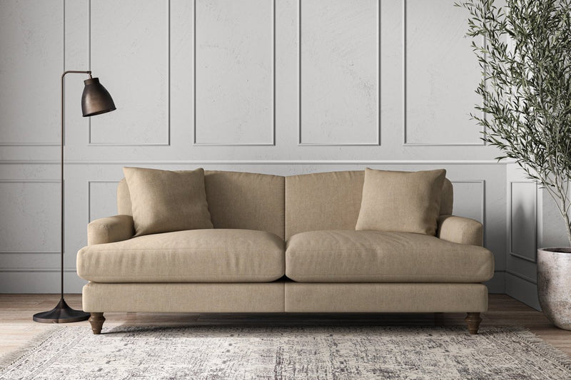 Nkuku MAKE TO ORDER Deni Large Sofa - Brera Linen Pebble