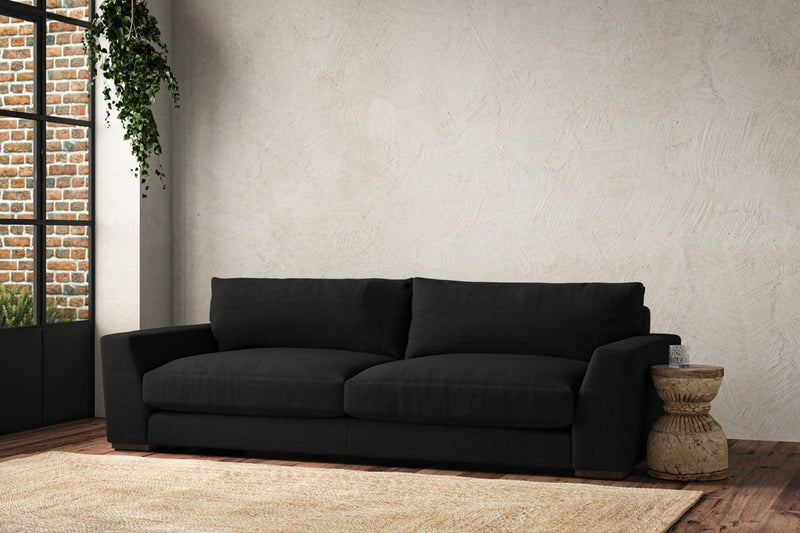nkuku MAKE TO ORDER Guddu Grand Sofa - Brera Linen Charcoal