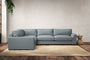 Nkuku MAKE TO ORDER Guddu Large Left Hand Corner Sofa - Recycled Cotton Horizon