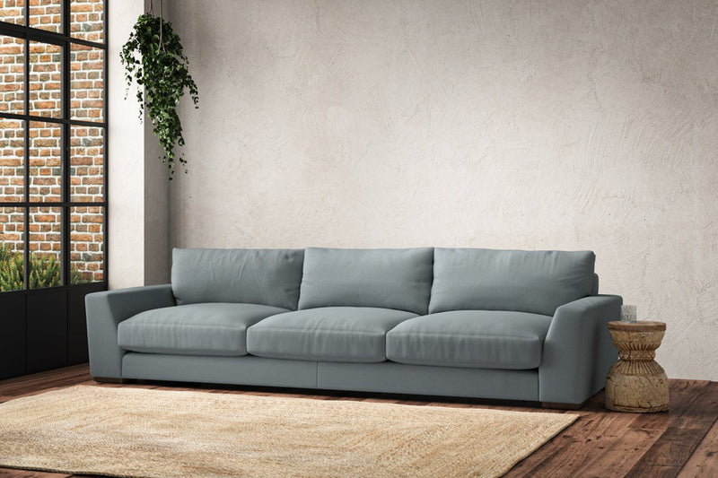Nkuku MAKE TO ORDER Guddu Super Grand Sofa - Recycled Cotton Horizon