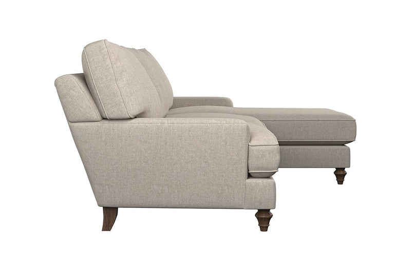 Nkuku MAKE TO ORDER Marri Large Right Hand Chaise Sofa - Brera Linen Natural