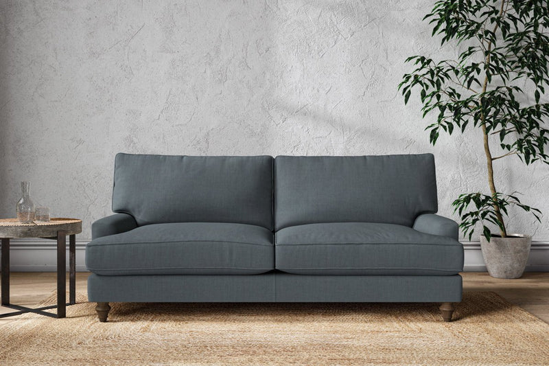 Nkuku MAKE TO ORDER Marri Large Sofa - Brera Linen Dusk