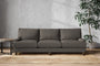 Nkuku MAKE TO ORDER Marri Super Grand Sofa - Brera Linen Granite
