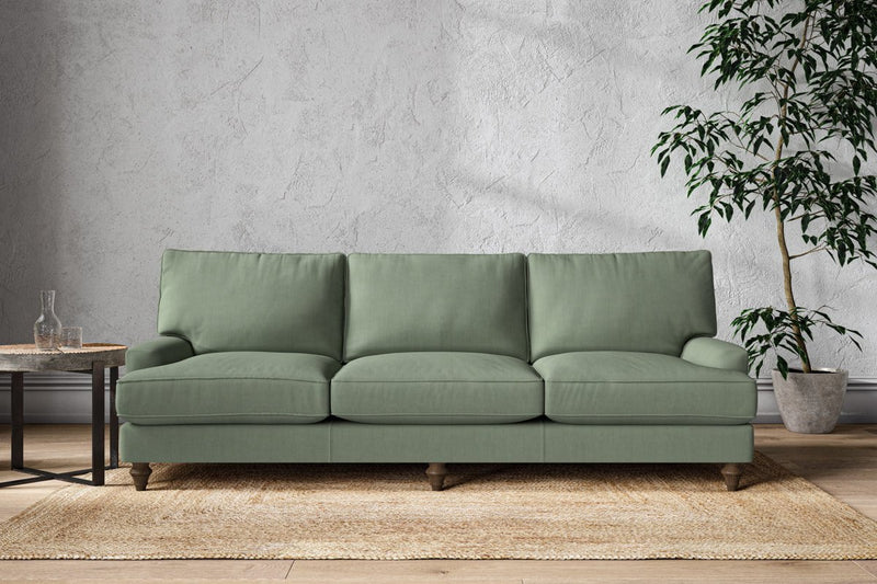 Nkuku MAKE TO ORDER Marri Super Grand Sofa - Brera Linen Jade