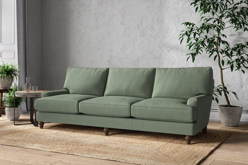 Nkuku MAKE TO ORDER Marri Super Grand Sofa - Brera Linen Jade