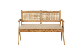 Nalrina acacia and cane sofa