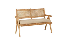 Nalrina acacia and cane sofa