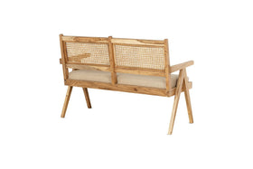 Nalrina acacia and cane sofa