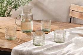 Adhit Glass Jug - Clear-nkuku