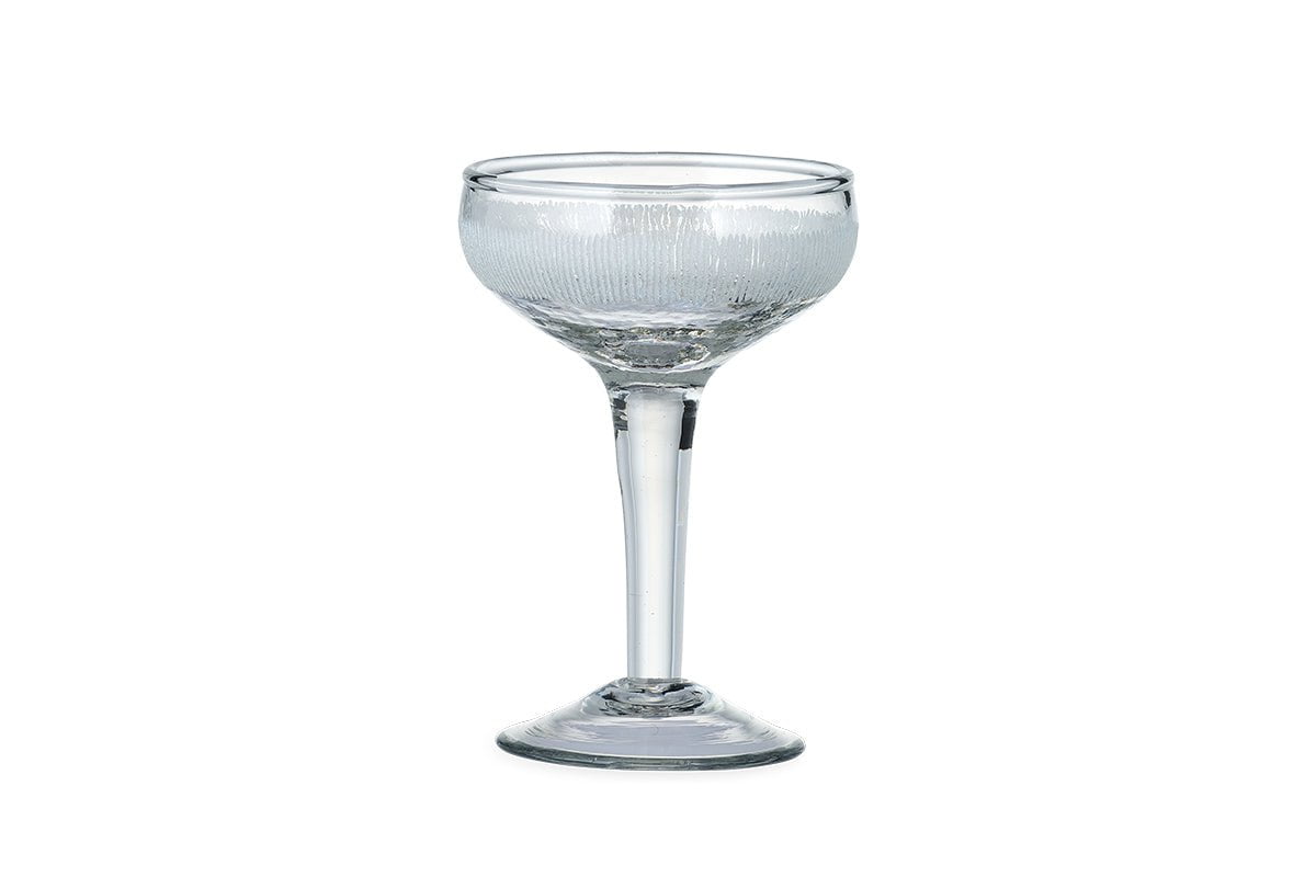 Anara Etched Champagne Glass - Clear (Set of 4)-nkuku