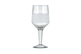 Anara Etched Wine Glass - Clear - (Set of 4) - Large-nkuku