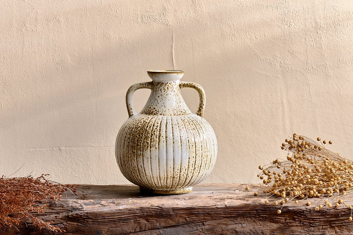 Anjuna Reactive Glaze Decorative Jug-nkuku
