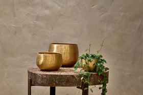 Atsu Brass Planter-nkuku