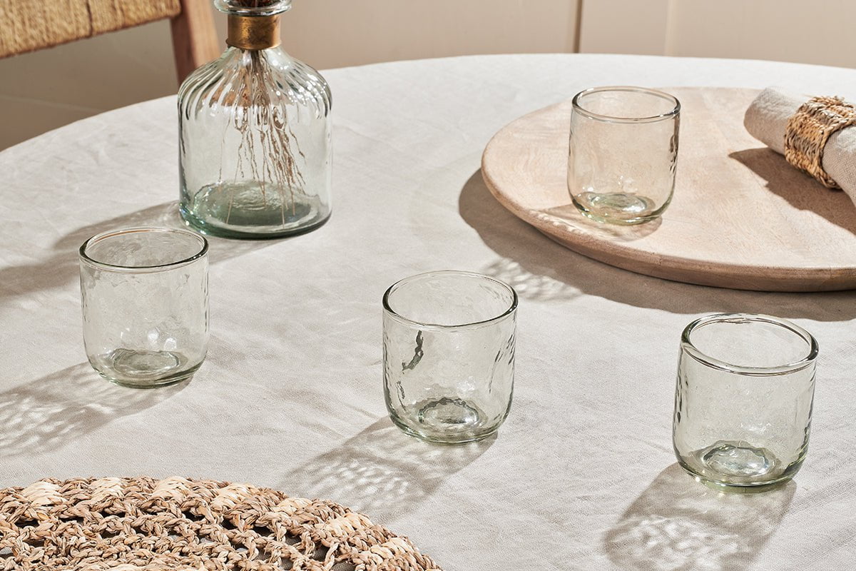 Chandani Tumbler Short - Clear - (Set of 4)-nkuku