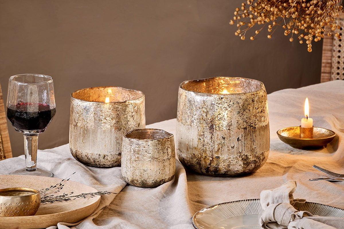 Nimit Recycled Glass Tealight-nkuku