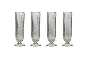 Sigiri Champagne Glass - Clear - (Set of 4)-nkuku