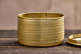 Tembesi Etched Pot - Wide-nkuku