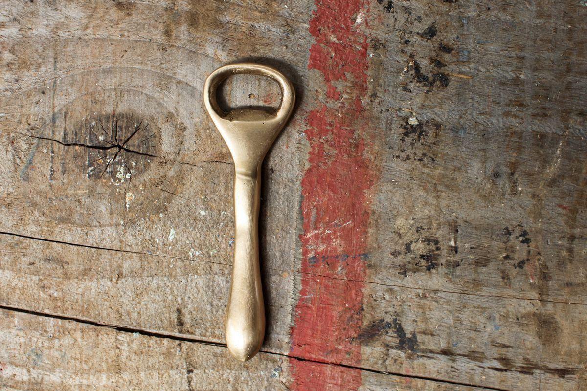 Vintage Gold Bottle Opener-nkuku