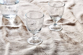 Yala Hammered Wine Glass - Clear Glass (Set of 4)-nkuku