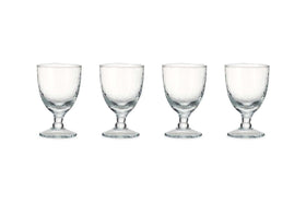 Yala Hammered Wine Glass - Clear Glass (Set of 4)-nkuku