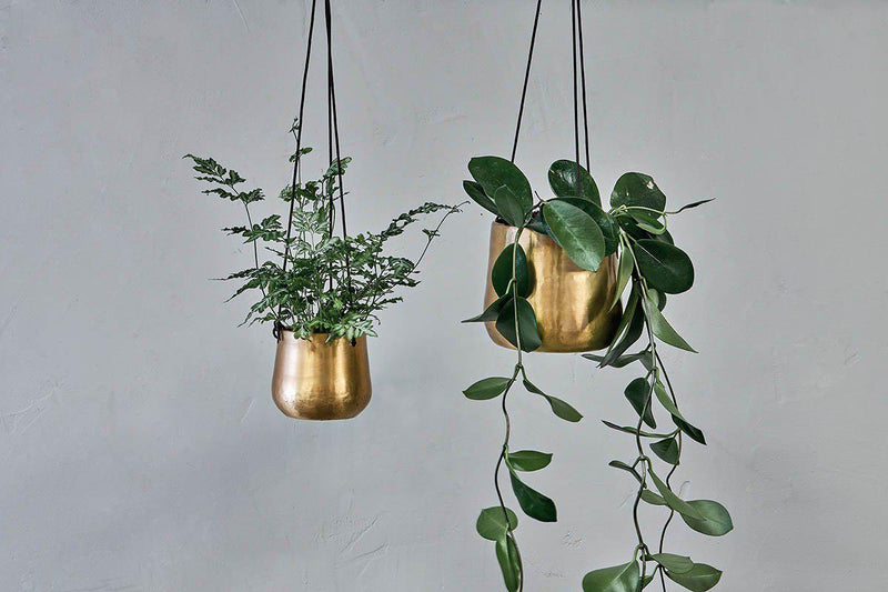 Nkuku Vases & Planters Atsu Brass Hanging Planter