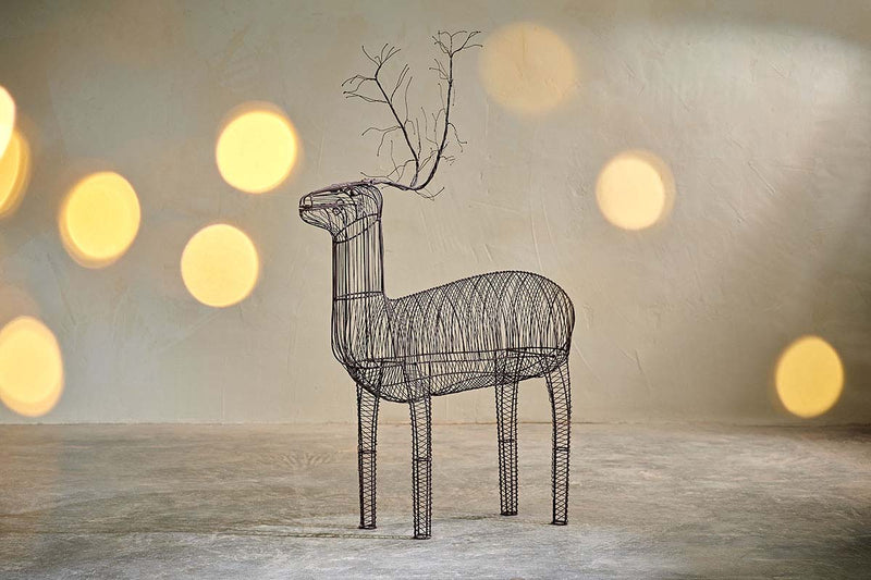 Nkuku Decorative Accessories Bassam Standing Reindeer