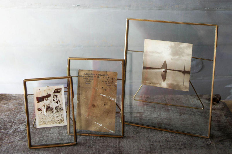 Nkuku Photo Frames Danta Antique Brass Frame