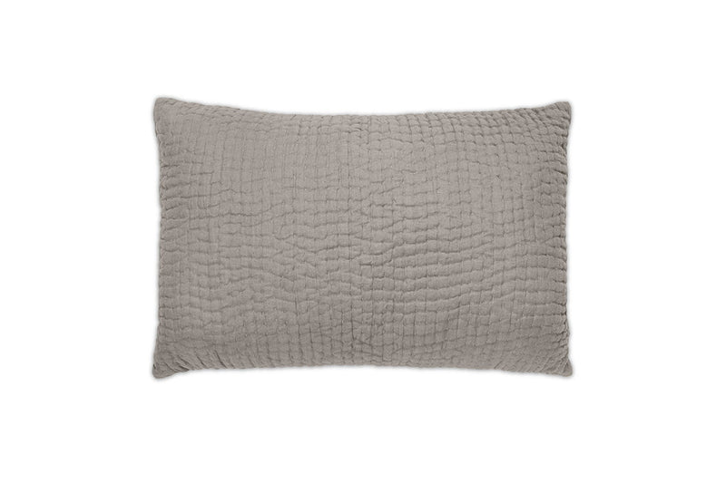 nkuku TEXTILES Deuli Linen Cushion Cover - Warm Grey