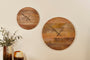 nkuku MIRRORS WALL ART & CLOCKS Eady Mango Wood Clock - Small