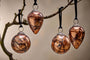 Nkuku CHRISTMAS DECORATIONS Jalshara Baubles - Antique Copper (Set of 4)