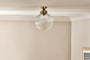 nkuku LIGHTS Konnie Bathroom Ceiling Lamp Globe - Clear