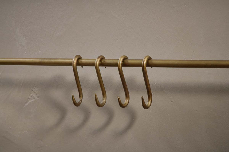 Laila Iron Hanging Rail - Brass – Nkuku